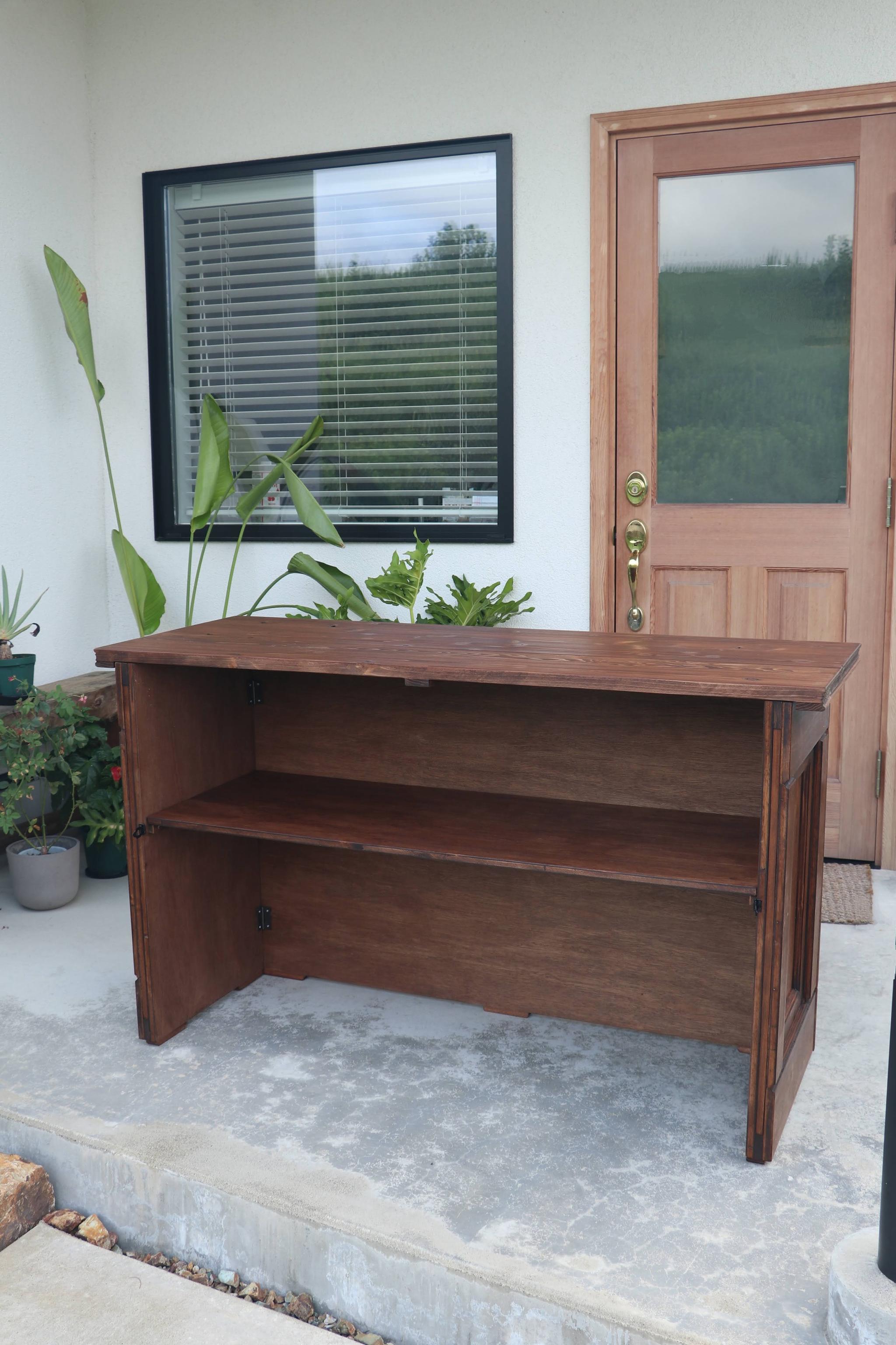 折り畳み式アンティークカウンター｜レジ・キャッシャー・バーカウンター・受付・店舗什器 | 5枚目